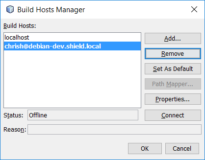 Add the remote build host